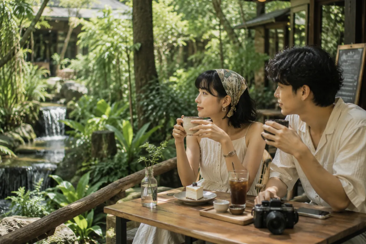 โปรโมทร้านอาหารในสวนสวย ร้านวิวธรรมชาติ รีวิวร้านเปิดใหม่ โดยนักรีวิวหน้าใหม่