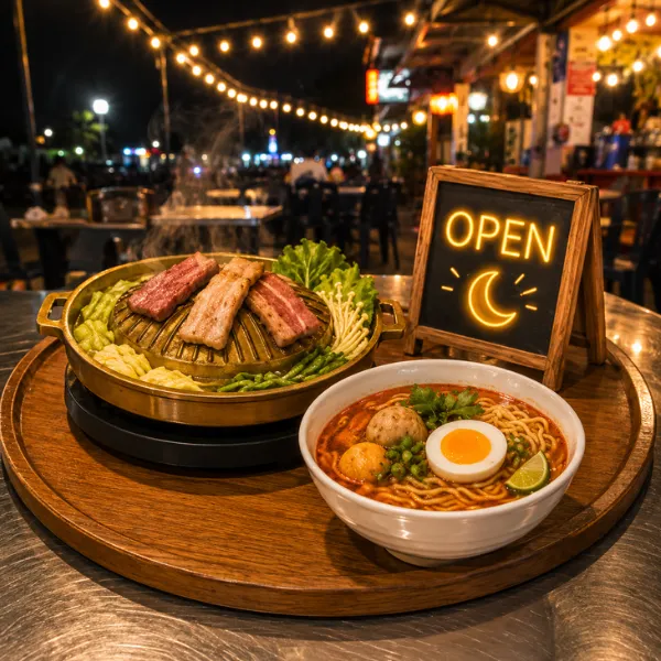 โปรโมทร้านอาหารปิดดึก ร้านอาหารเปิดกลางคืน