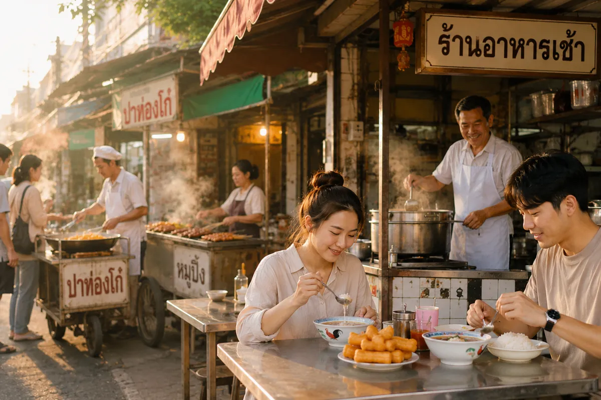 โปรโมทร้านอาหารเช้า ร้านอาหารเปิดเช้า อาหารเช้าอร่อย ใกล้ฉัน กรุงเทพ
